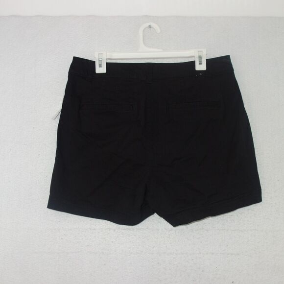 NEW GAP Girlfriend Khaki 5” Shorts Chinos High Rise BLACK Women's 14 Petite 14P - Picture 7 of 10